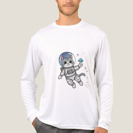 Astro-Kat Explorer Tri-Blend Shirt (Voorkant volledig)