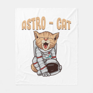 Astro Kat Fleece Deken