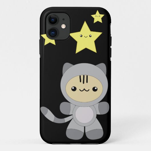 Astro kat kawaii iPhone 5 hoesje (Achterkant)