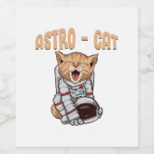 Astro Kat Wijn Etiket (Enkel label)