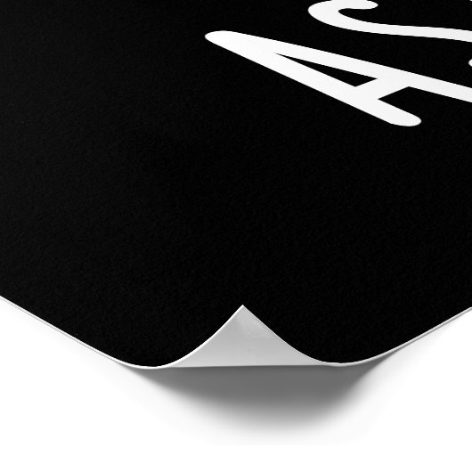 Astro-knot Funny Astronaut Pun Dark BG Poster (Hoek)