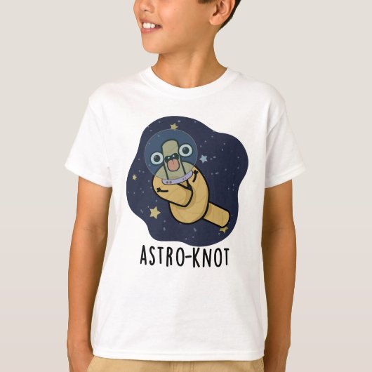 Astro-knot Funny Astronaut Pun  T-shirt (Voorkant)