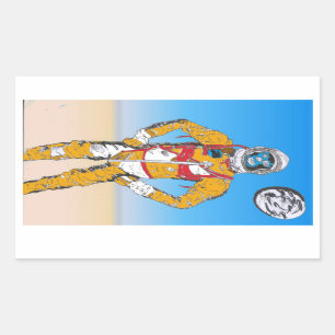 Astro Lucha Rechthoekige Sticker