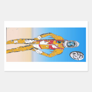 Astro Lucha Rechthoekige Sticker