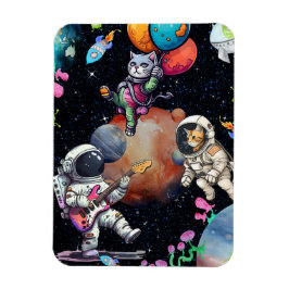 Astro-meow in het heelal Flexibele fotomagneet Magneet