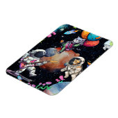 Astro-miauw in het heelal Flexibele fotomagneet Magneet (Linkerzijde)