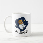 Astro-nut Grappige Nut Astronaut Pun Koffiemok (Links)