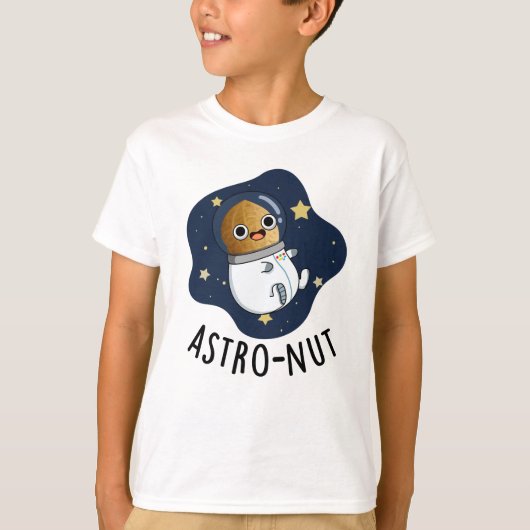 Astro-nut Grappige Nut Astronaut Pun T-shirt (Voorkant)