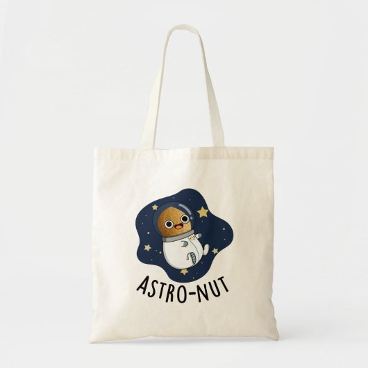 Astro-nut Grappige Nut Astronaut Pun Tote Bag (Voorkant)