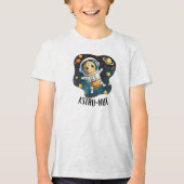 Astro-Nut Peanut, Astronaut Pun |  Tri-Blend Shirt (Voorkant)