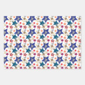 Astro Nut Stars Inpakpapier Vel (Voorkant 3)