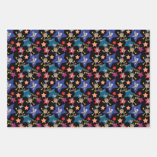 Astro Nut Stars Inpakpapier Vel (Voorkant)