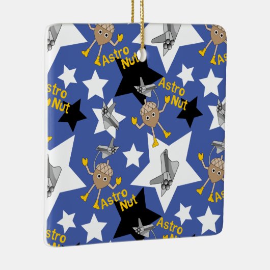 Astro Nut Stars Keramisch Ornament (Rechts)