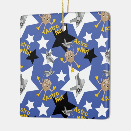 Astro Nut Stars Keramisch Ornament (Links)