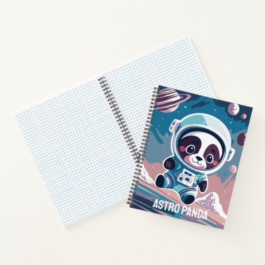 Astro Panda Notitieboek (Binnen)