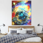 Astro Physics Canvas afdrukken (Insitu (Slaapkamer))