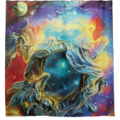 Astro Physics Shower Curtain Douchegordijn (Voorkant)