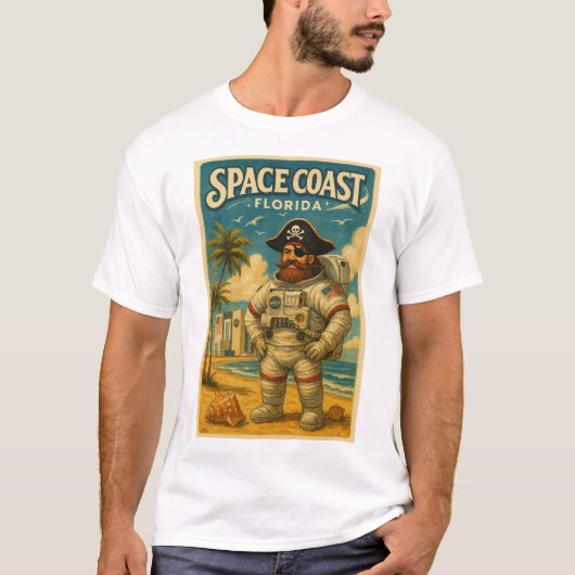 Astro-piraat Florida T-shirt ontwerp (Voorkant)