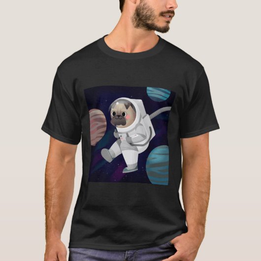 Astro-Pug Lang 164 T-shirt (Voorkant)