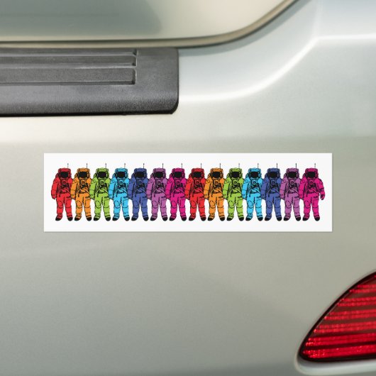 Astro Rainbow Bumpersticker (Op auto)