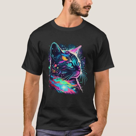 Astro Rainbow Cat T-shirt (Voorkant)