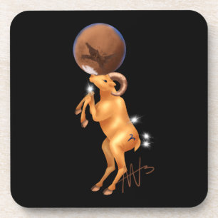 Astro Ram Mars Zodiac Bier Onderzetter