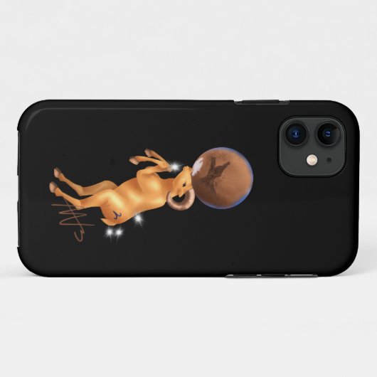 Astro Ram Mars Zodiac Case-Mate iPhone Case (Achterkant (horizontaal))