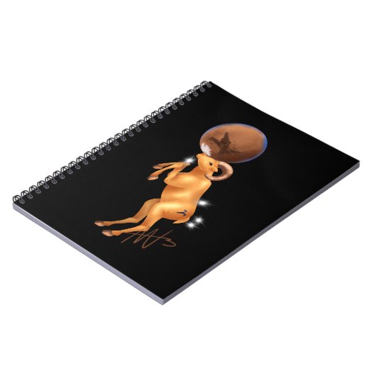Astro Ram Mars Zodiac Notitieboek (Linkerzijde)