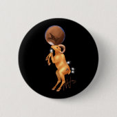 Astro Ram Mars Zodiac Ronde Button 5,7 Cm (Voorkant)