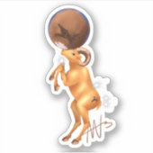 Astro Ram Mars Zodiac Sticker (Voorkant)