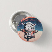 Astro Sheep Ronde Button 3,2 Cm (Voorkant /achterkant)