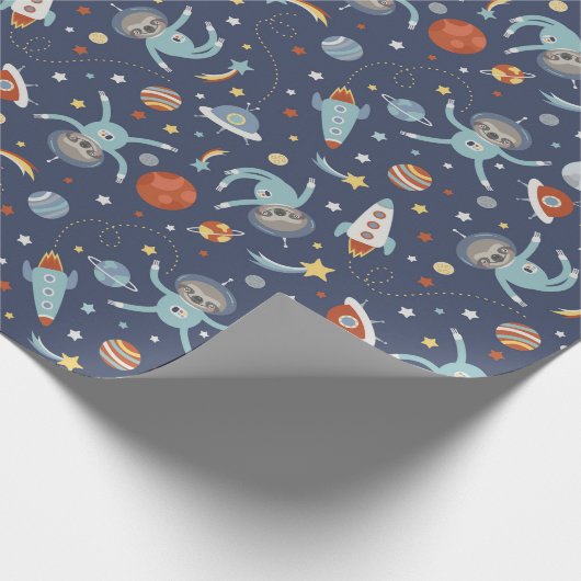 Astro Sloths Cadeaupapier (Hoek)