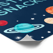 Astro Snacks Space Astronaut Planets Birthday Poster (Hoek)