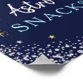 Astro Snacks Space Galaxy Birthday Party Poster (Hoek)