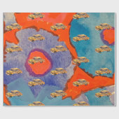 Astro Taxi Cadeaupapier (Vlak)