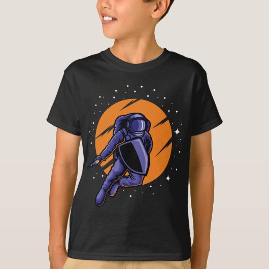 Astro Wars T-shirt | Galactic Battle Grafisch T-sh (Voorkant)