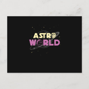 Astro World Astronomy Aeronautics Ruimtevaart Feestdagenkaart