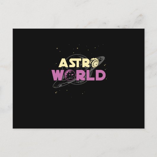 Astro World Astronomy Aeronautics Ruimtevaart Feestdagenkaart (Voorkant)