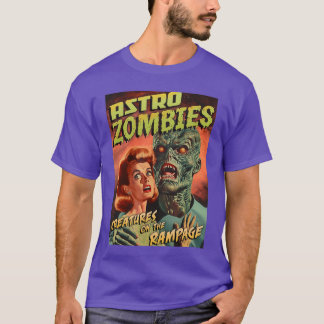 Astro Zombies 1950s Horror stripomslag meisje T-shirt