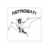 ASTROBAT! Bat Super Hero Rubberstempel (Afrduk)