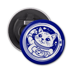 AstroCat in de centrifugecyclus Button Flesopener