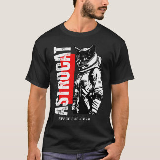 ASTROCAT Ruimte Verkenner Kat Astronaut T-shirt