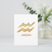 Astrocelt reeks Aquarius Briefkaart (Staand voorkant)