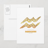 Astrocelt reeks Aquarius Briefkaart (Voorkant / Achterkant)