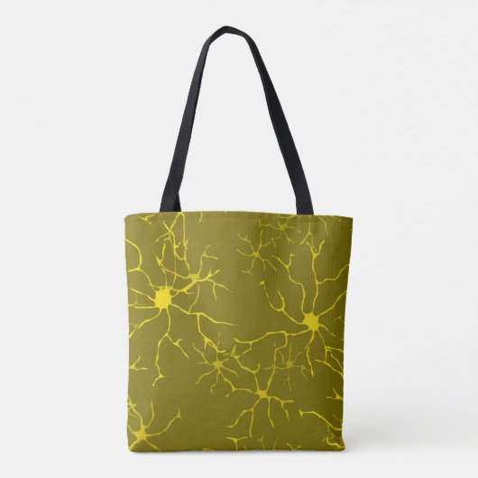 Astrocytes Pattern Glial Brain Cells Tote Bag (Achterkant)