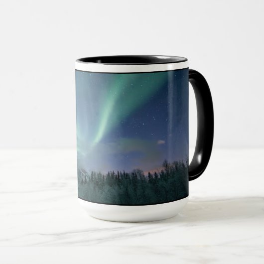 Astrofoto van het Noorderlicht Mok (Voorkant rechts)
