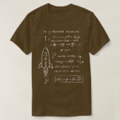 Astrofysica Rocket Aerospace Science Art T-shirt (Design voorkant)
