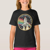 Astrofysica Vintage Embleem V02 T-shirt (Voorkant)