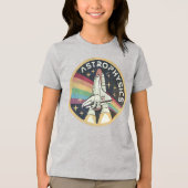 Astrofysica Vintage Embleem V02 Tri-Blend Shirt (Voorkant)