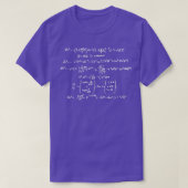 Astrofysica wormgatformule astrofysicus physi t-shirt (Design voorkant)